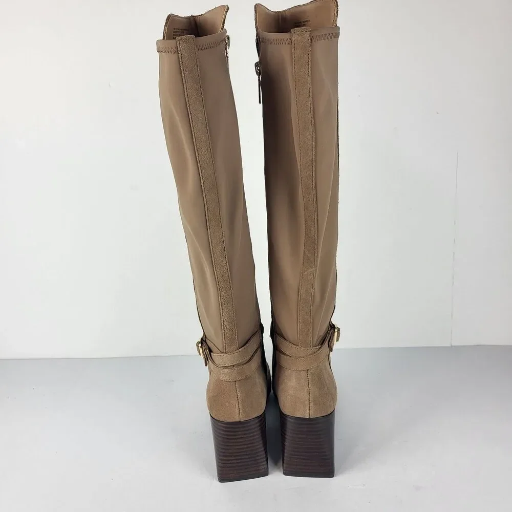 Blondo Twyla Women's Knee High Boots Waterproof Suede Taupe Size 7M - Picture 8 of 16